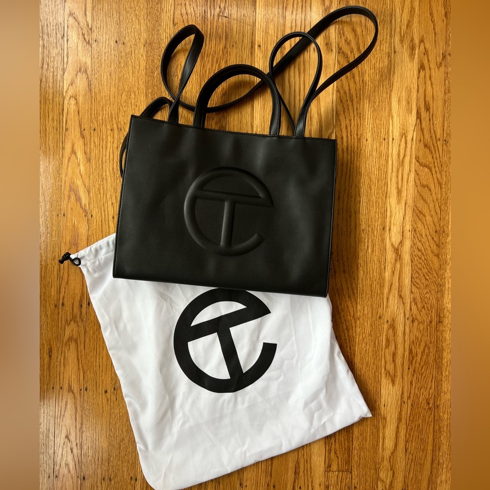 Black Telfar Medium Shopping Bag